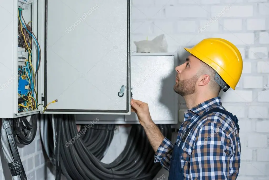 Electrician adding a dedicated circuit to a breaker panel