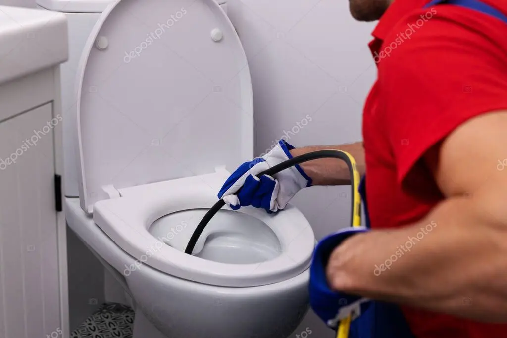 Hydro‑jetting hose cleaning a sewer pipe