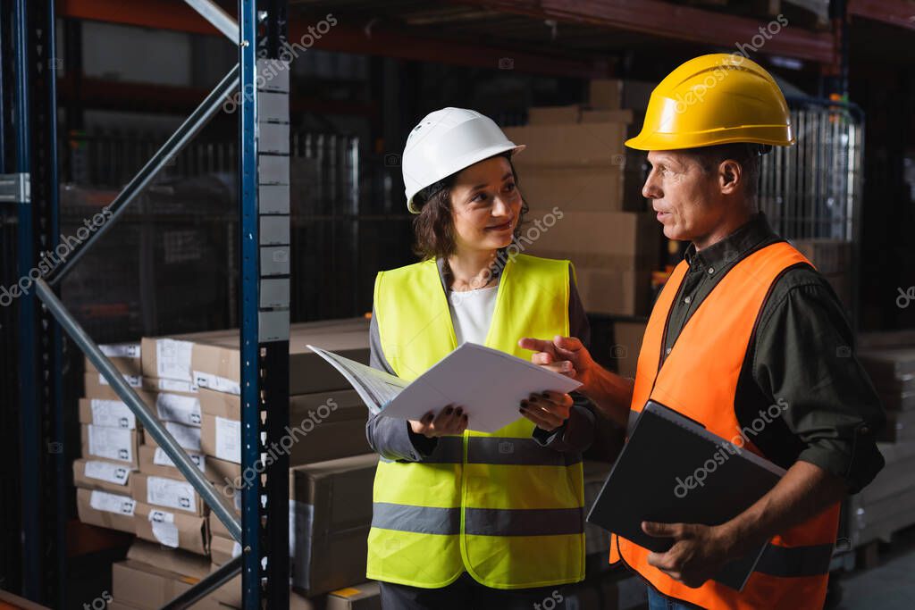 Industrial warehouse interior
