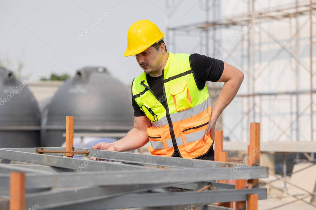 Technician wearing safety gear on a worksite