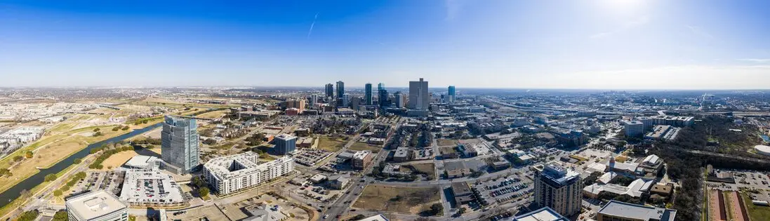Fort Worth Cultural District and skyline
